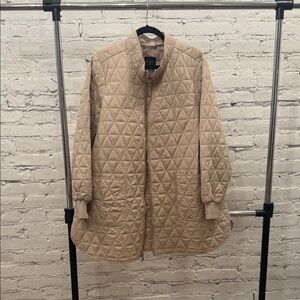 Lane Bryant Tan Quilted Puffer Jacket